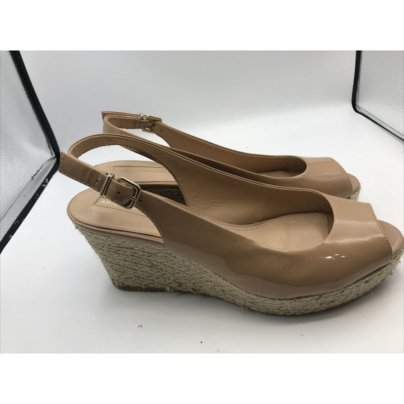 Milani Shoes - Antonio Milani Women’s Sandals Wedge Size 9 Beige